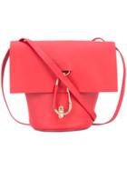 Zac Zac Posen Foldover Bucket Bag - Red