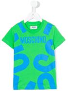 Moschino Kids - Logo Print T-shirt - Kids - Cotton - 6 Yrs, Boy's, Green