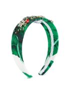 Dolce & Gabbana Kids Embellished Head Band, Girl's, Green