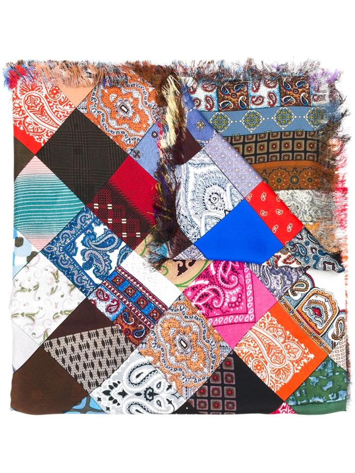 Pierre-louis Mascia Checked Scarf - Blue