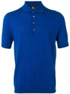 Ps By Paul Smith Knitted Polo Shirt, Men's, Size: Xl, Blue, Merino