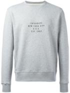 Saturdays Nyc Slogan Print Sweatshirt, Men's, Size: Small, Grey, Cotton