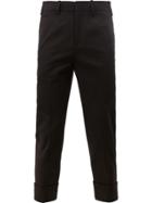 Neil Barrett Twill Cropped Trousers - Black