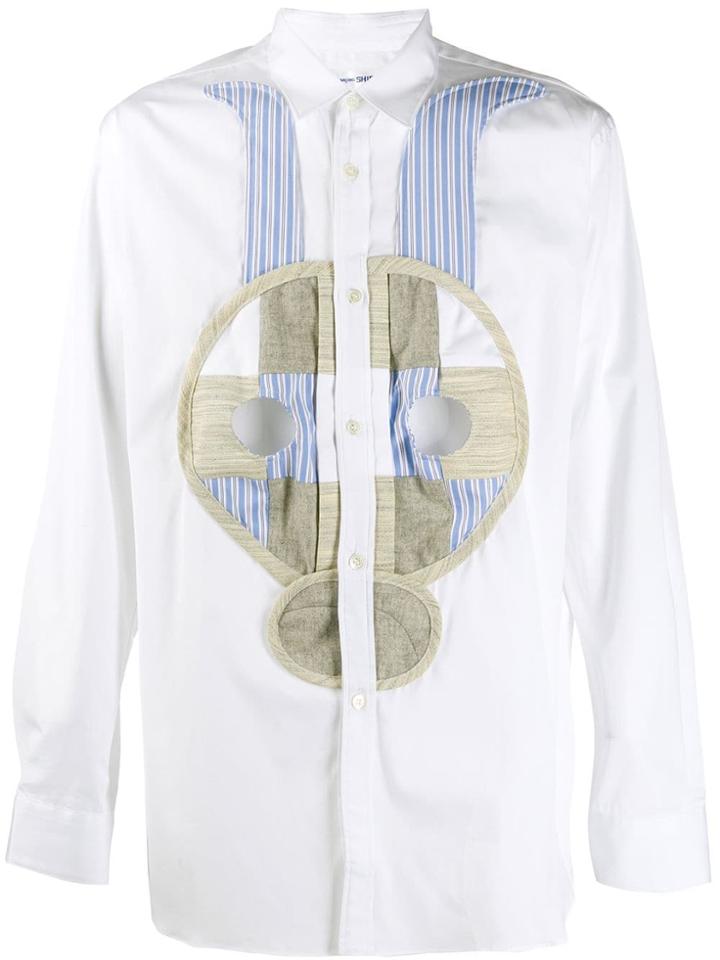 Comme Des Garçons Shirt Abstract Rabbit Patch Shirt - White