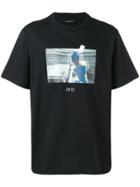 Throwback. Stadium Print T-shirt - Black