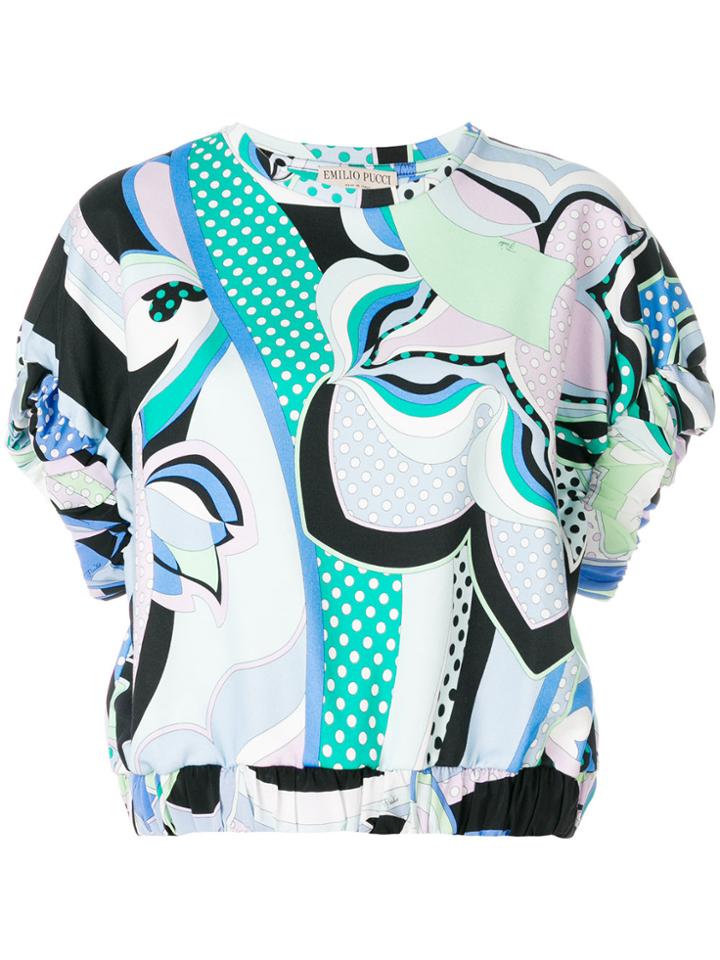Emilio Pucci Printed Elasticated Waist Blouse - Unavailable