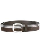 Orciani Striped Belt - Brown
