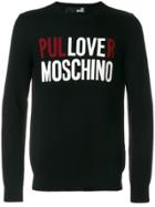 Love Moschino Logo Jumper - Black
