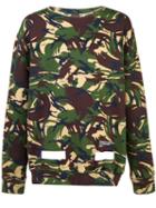 Off-white Auction House Camouflage Print Sweatshirt, Men's, Size: Xxl, Green, Cotton