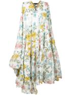 Floral Print Dress - Women - Cotton - One Size, Cotton, Area Di Barbara Bologna