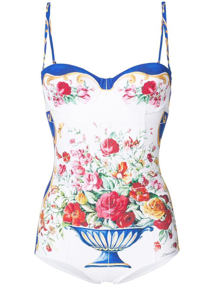 Dolce & Gabbana Floral One-piece - Multicolour