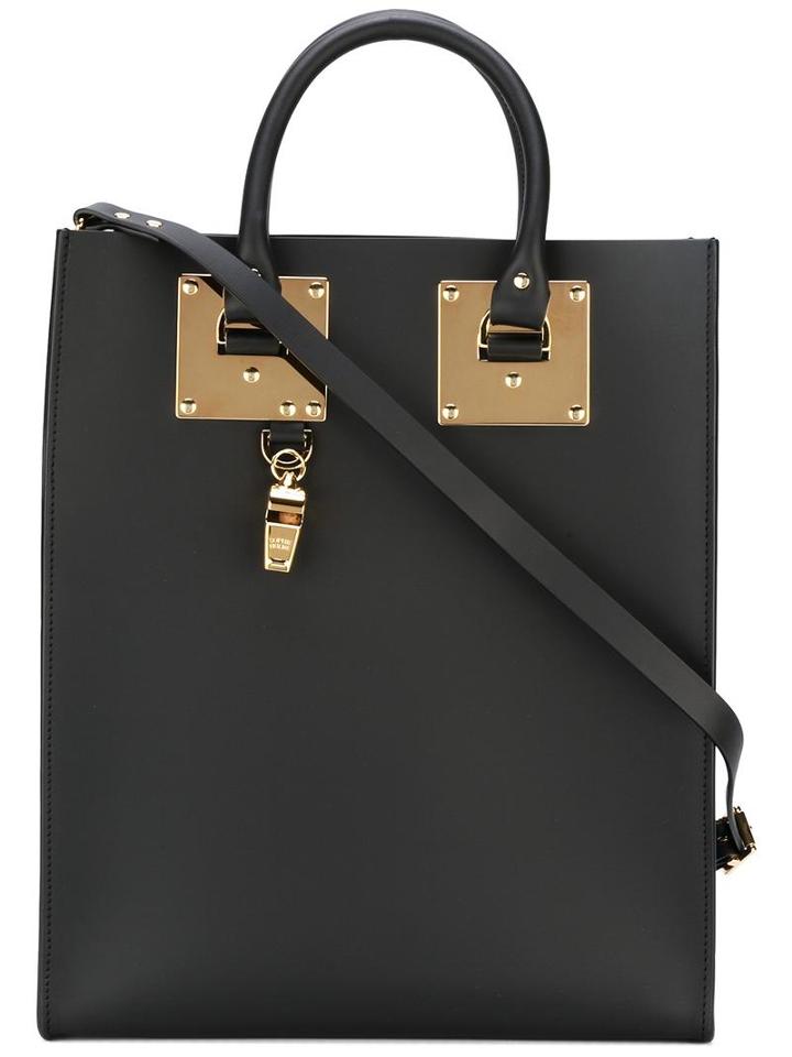 Sophie Hulme Albion Tote, Women's, Black, Leather/metal (other)
