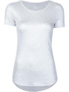 Majestic Filatures Scoop Neck T-shirt, Women's, Size: 1, Grey, Viscose/spandex/elastane