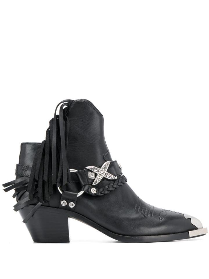 Ash Freak Ankle Boots - Black