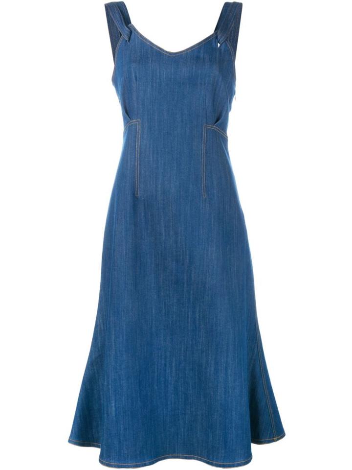 Adam Lippes Flared Midi Dress