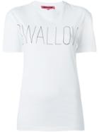 Mcq Alexander Mcqueen 'swallow' Print T-shirt, Women's, Size: Xs, White, Cotton