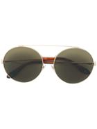 Givenchy Eyewear Curved Aviator Sunglasses - Metallic