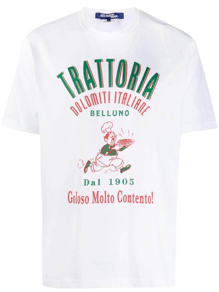 Junya Watanabe Man Trattoria Print T-shirt - White