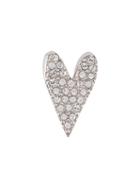 Sonia Rykiel Crystal Heart Pin, Women's, Metallic