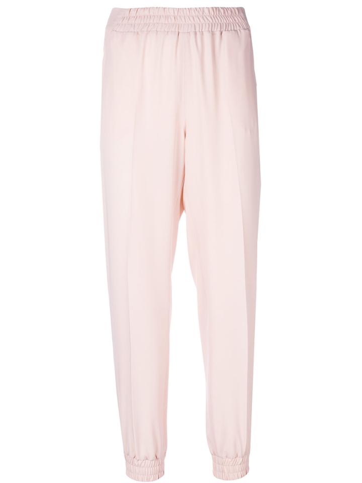 Blumarine Elasticated High Waisted Trousers - Pink & Purple