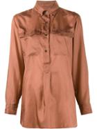 Dries Van Noten Caitlin Shirt, Women's, Size: 40, Yellow/orange, Silk