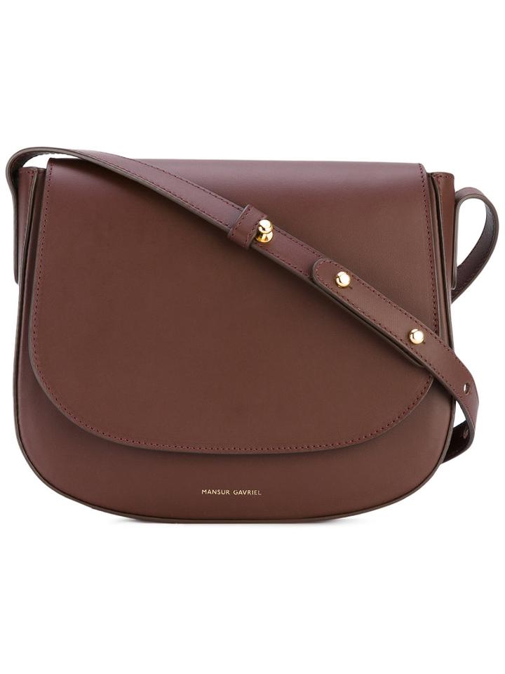 Mansur Gavriel - Saddle Bag - Women - Leather - One Size, Brown, Leather