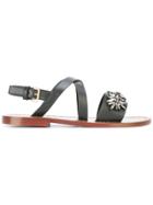 Marni Embellished Strappy Sandals - Black