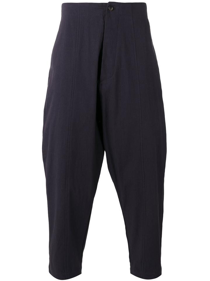 Uma Wang Kamal Trousers, Men's, Size: Medium, Blue, Cotton