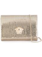 Versace 'palazzo' Patent Clutch Bag, Women's, Grey