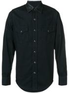 Saint Laurent Embroidered Western Shirt - Black