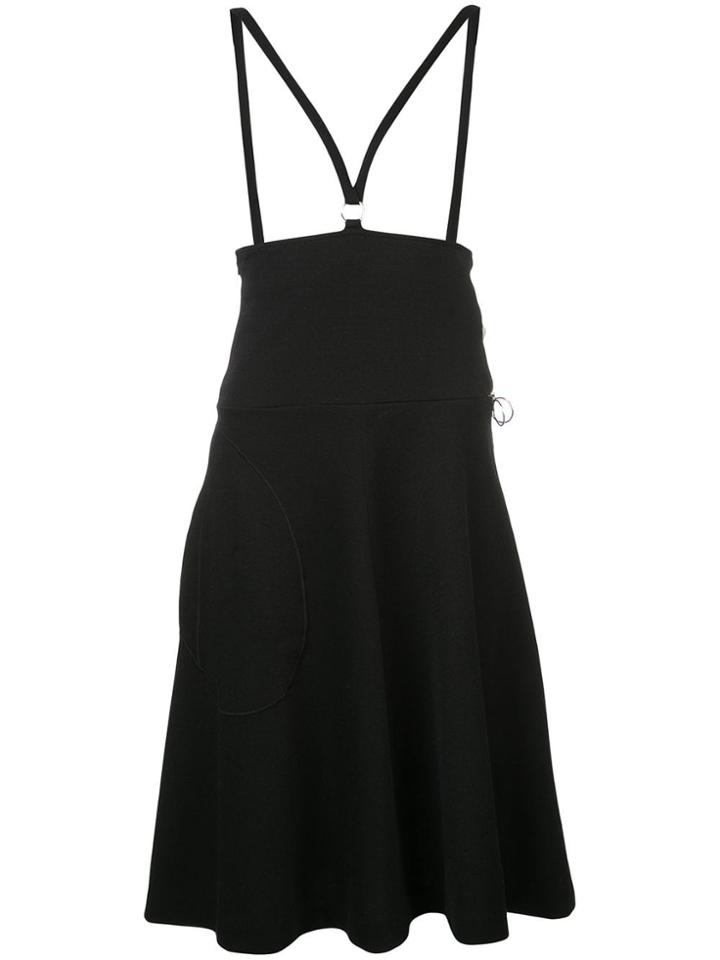 Rudi Gernreich Strapped Flared Midi Skirt - Black