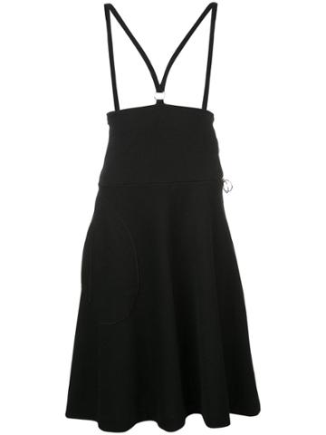 Rudi Gernreich Strapped Flared Midi Skirt - Black