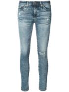 Ag Jeans - Distressed Skinny Jeans - Women - Cotton/polyurethane - 25, Blue, Cotton/polyurethane