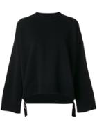 Paco Rabanne Oversized Zipped Sweater - Black
