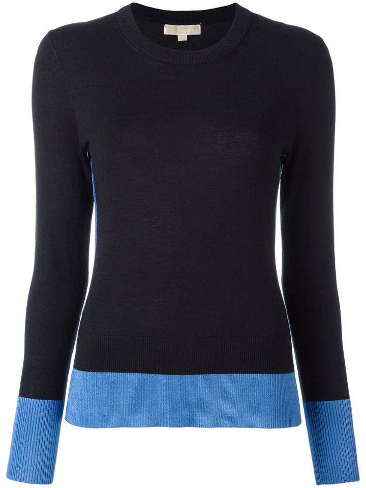 Michael Michael Kors Round Neck Jumper - Blue