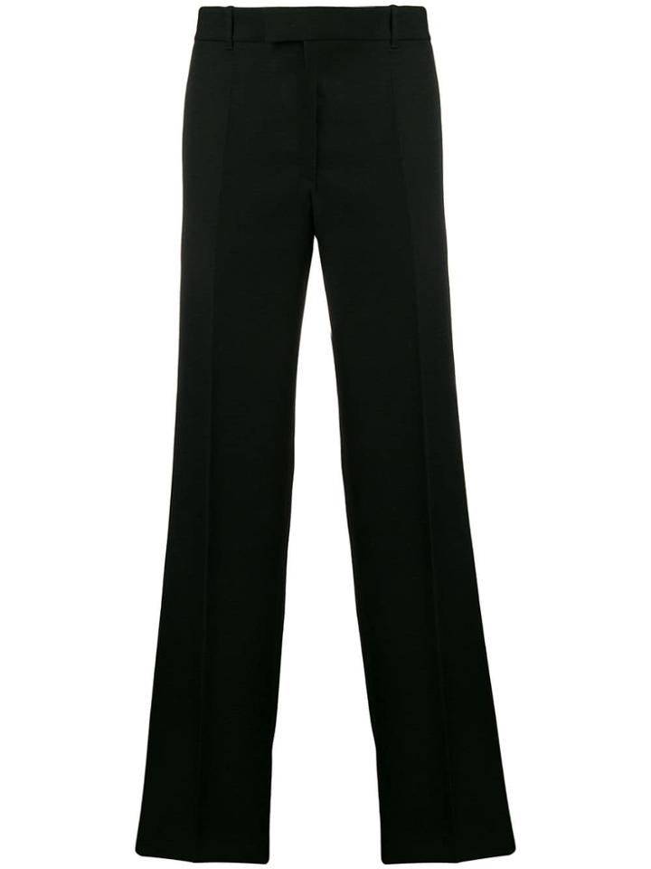 Helmut Lang Wide Straight Fit Tailored Trousers - Black