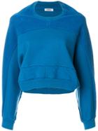 Marios Cropped Textured Sweater - Blue