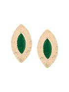 Balmain Oversized Teardrop Earrings, Women's, Metallic