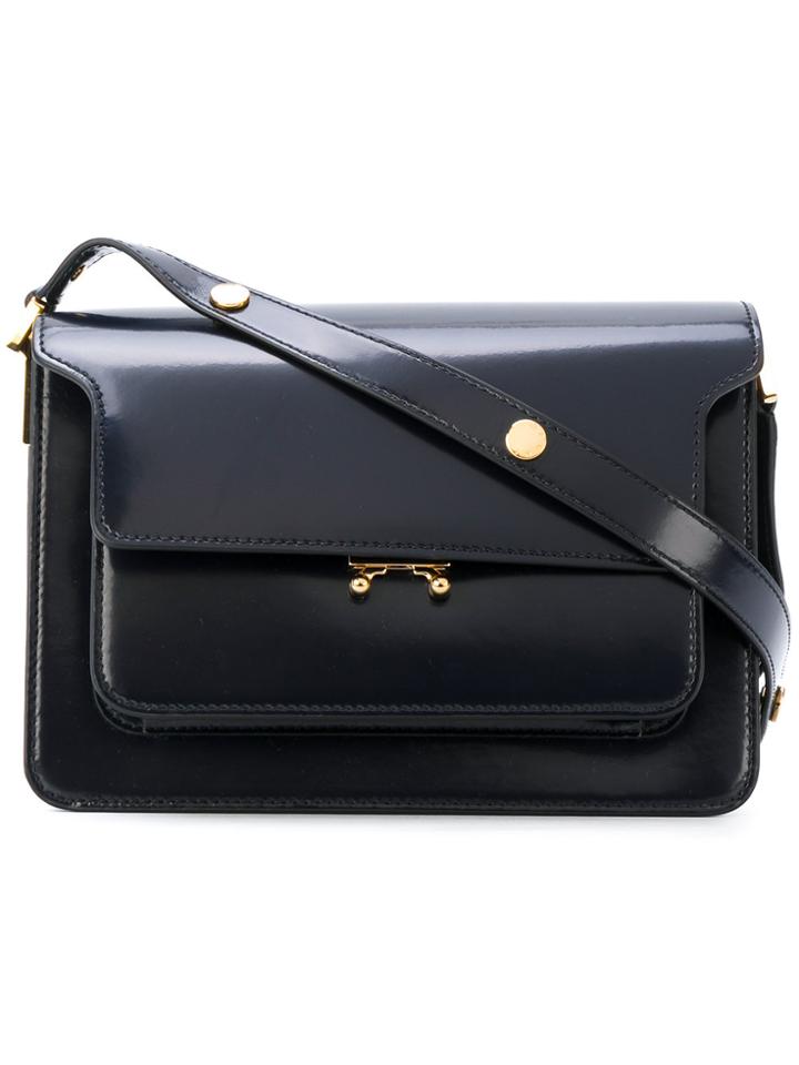 Marni Trunk Shoulder Bag Navy Blue