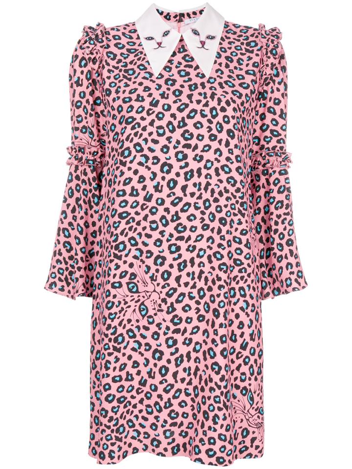 Vivetta Print Midi Dress - Pink & Purple