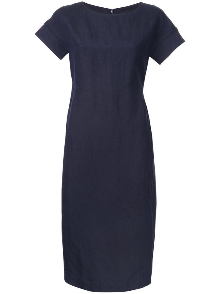 Strasburgo Cutout Sleeve Dress, Women's, Size: 38, Blue, Ramie/rayon