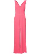 Twist Back Jumpsuit - Women - Polyester - 0, Pink/purple, Polyester, Trina Turk