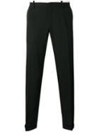 Dolce & Gabbana - Contrast Trim Trousers - Men - Viscose/wool - 50, Black, Viscose/wool