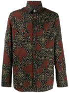 Daniele Alessandrini Printed Cotton Shirt - Black