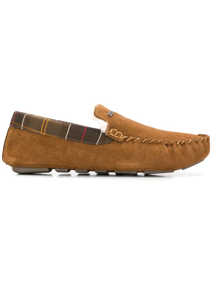 Barbour Faux-shearling Lined Slippers - Neutrals