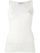 Versace Collection Classic Tank Top, Women's, Size: 46, White, Viscose/polyester
