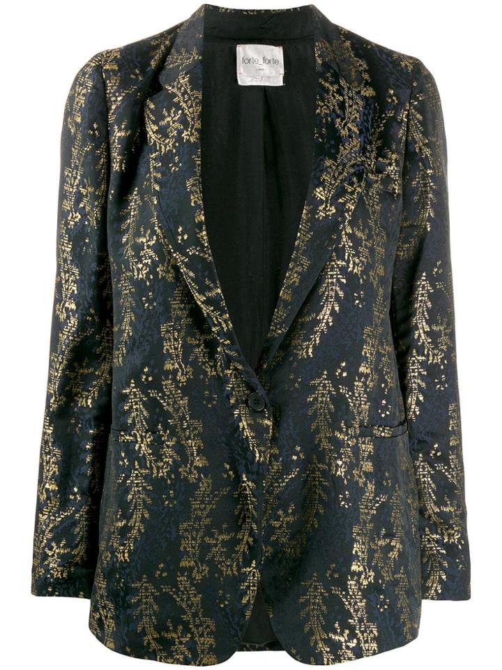 Forte Forte Embroidered Blazer - Black