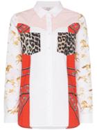Ganni Sweeny Patchwork Print Shirt - 977 Block Colour