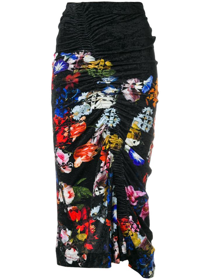 Preen By Thornton Bregazzi Floral Adelaide Skirt - Black