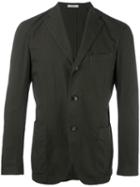 Boglioli Three Button Blazer, Men's, Size: 54, Green, Cotton/cupro